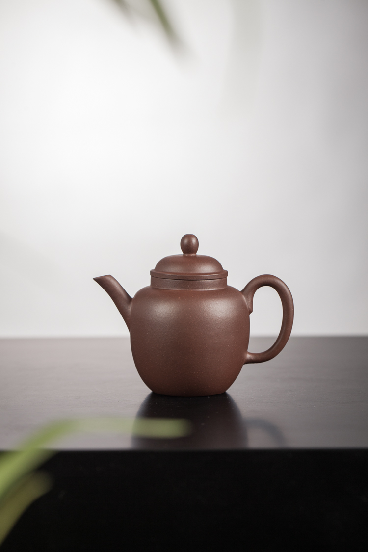 原矿紫砂壶《小宫灯》原矿紫泥150CC精工半手 手制