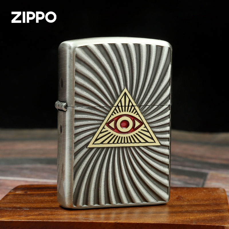 ZIPPO/之宝打火机旋涡之眼原装正版煤油防风礼物送男友DY9902US