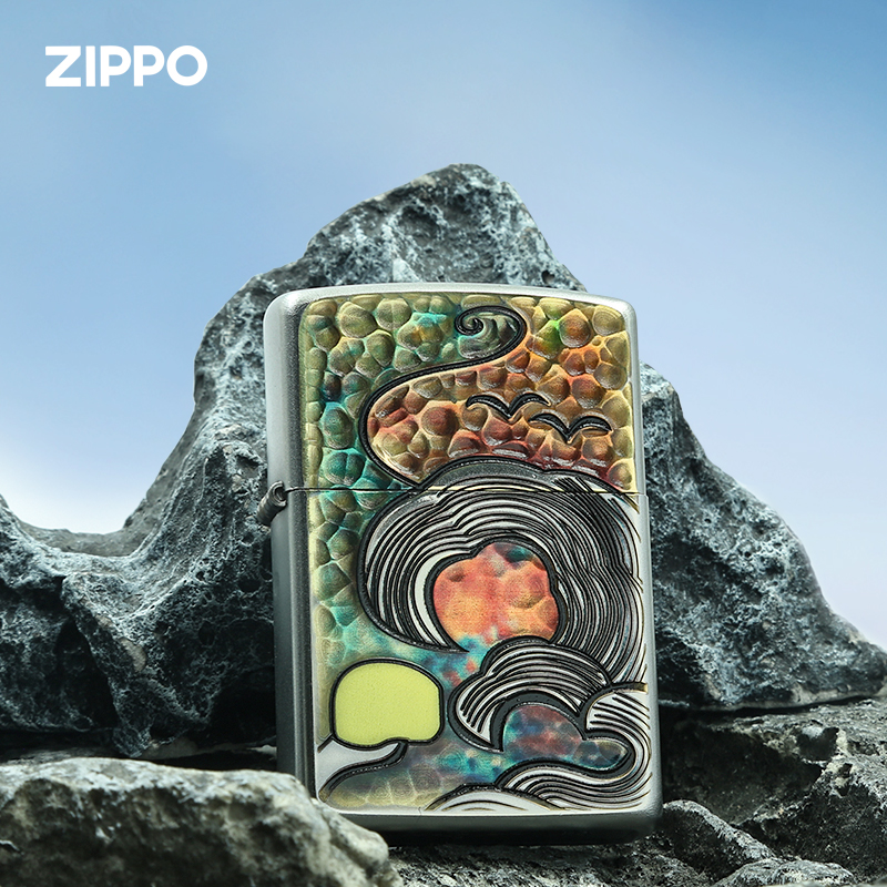 ZIPPO/之宝打火机沧海原装正版防风煤油复古礼物送男友DY8702BJ