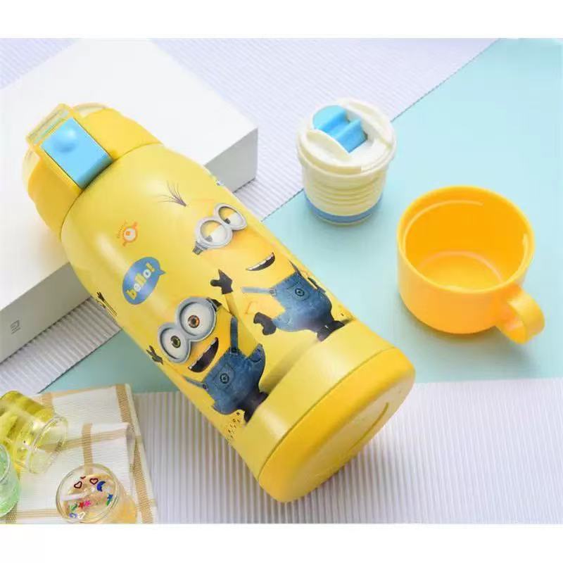 500ml防摔抽真空保温壶小h人保温杯（一壶两盖）