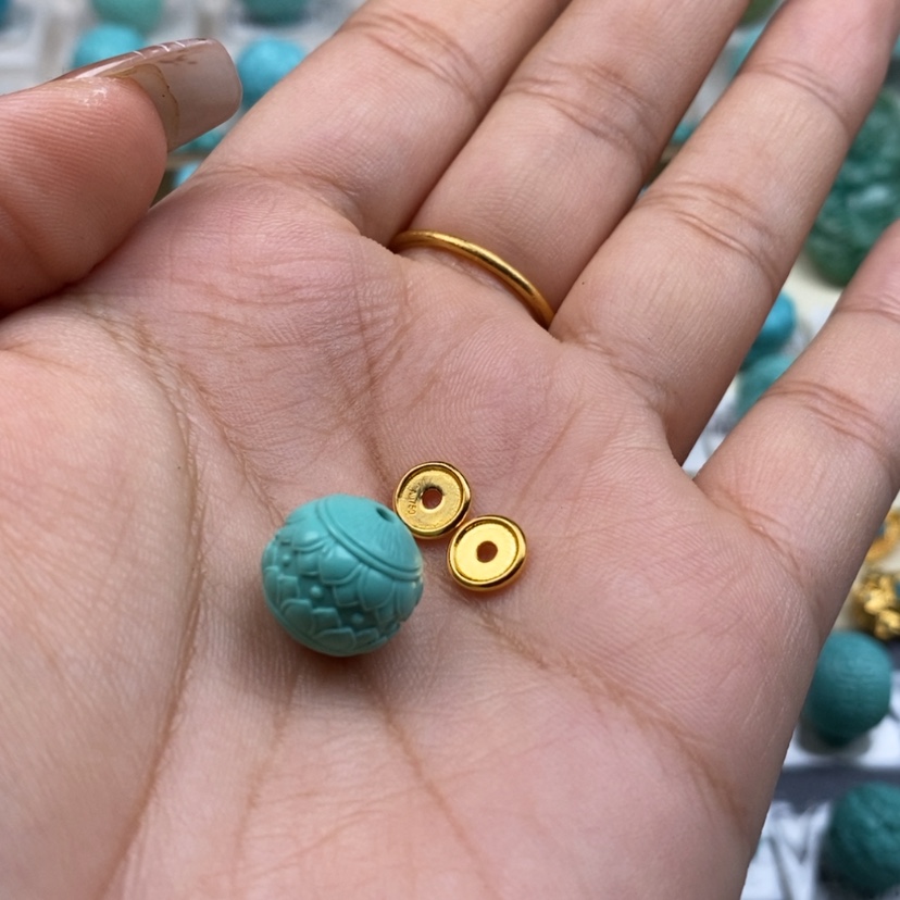 【闪购商品】绿松石颈饰18K金镶嵌鹏*