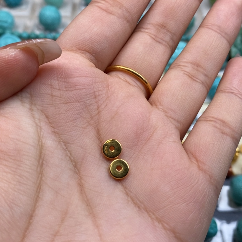 【闪购商品】绿松石颈饰18K金镶嵌俗***人