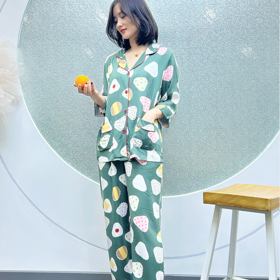 QIRUI/绮瑞家居服超舒服印花家居服套装24490