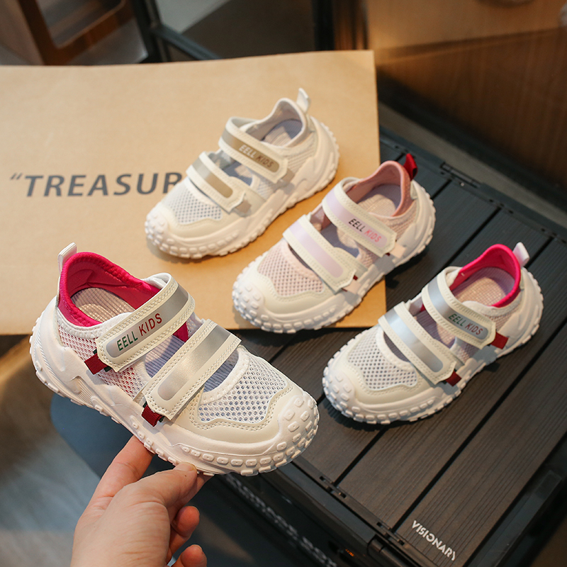 童鞋儿童透网鞋轻便防滑2024夏季新款包头女童凉鞋潮牌男童运动鞋