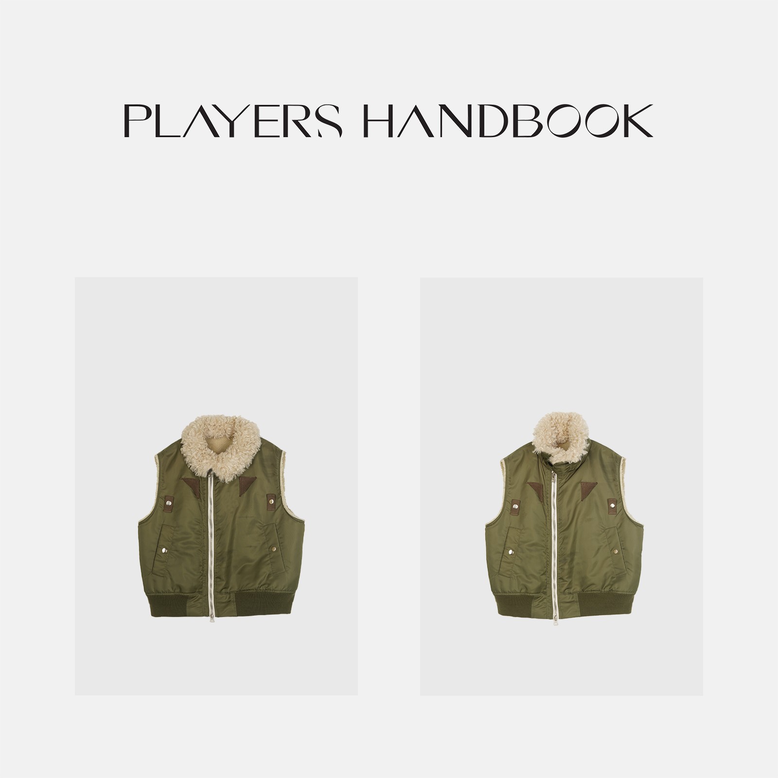 Players Handbook23冬季小众潮流街头解构重工马甲PH0732