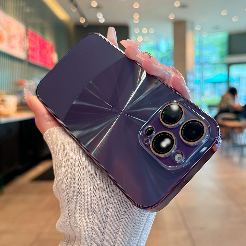 适用于苹果16手机壳iPhone15女生爆款14pro简约13极光双色高级ins