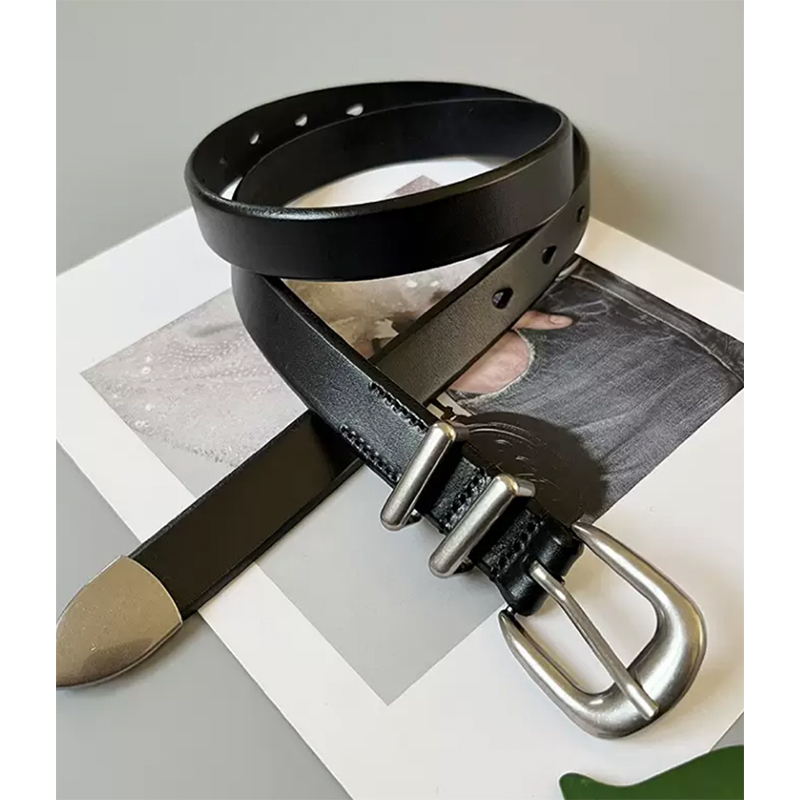 新款潮流时尚复古针扣皮带男女通用高级感简约百搭腰带