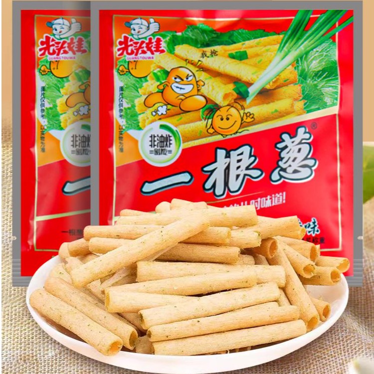 一根葱葱香味8090怀旧零食薯条休闲辣条解馋追剧网红小吃下酒菜