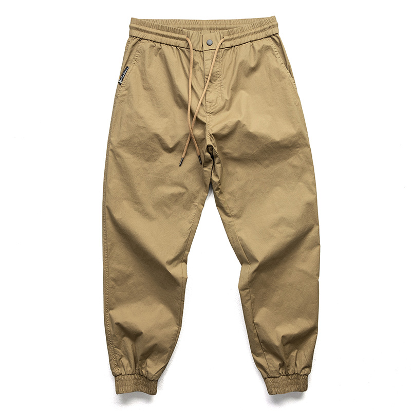 8217 秋季轻薄休闲裤男速干长裤潮流百搭微弹力美式痞帅长裤纯色