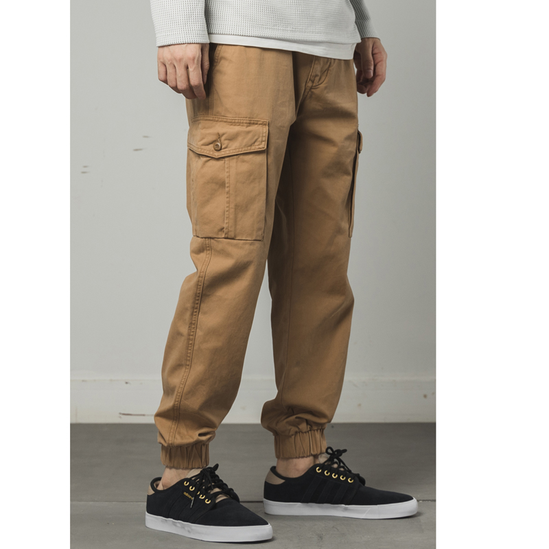 838 男士休闲工装裤秋冬季新款束脚长裤户外咔叽纯棉高级感潮牌