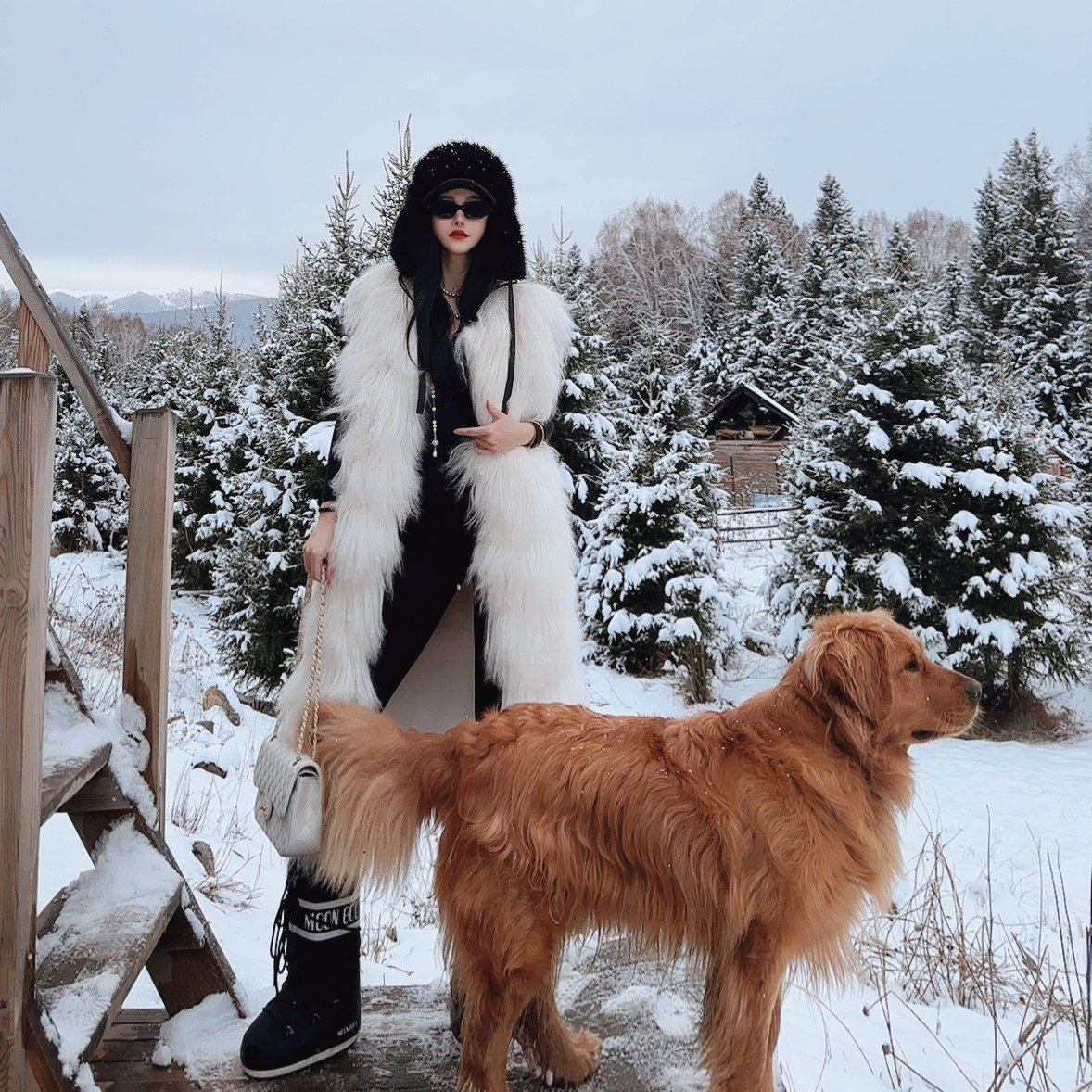 ROSAN【诸神黄昏】温暖千金款无袖时尚白色百搭气质感长款马甲