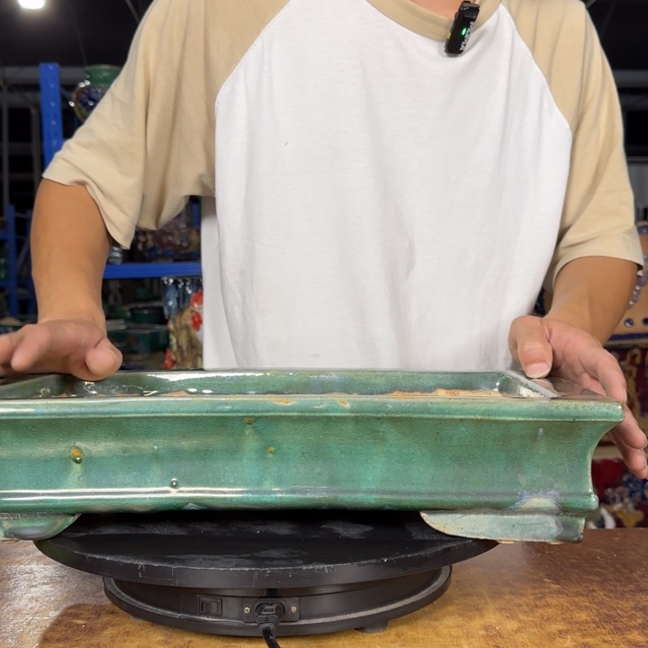 红陶瑕疵价石湾盆