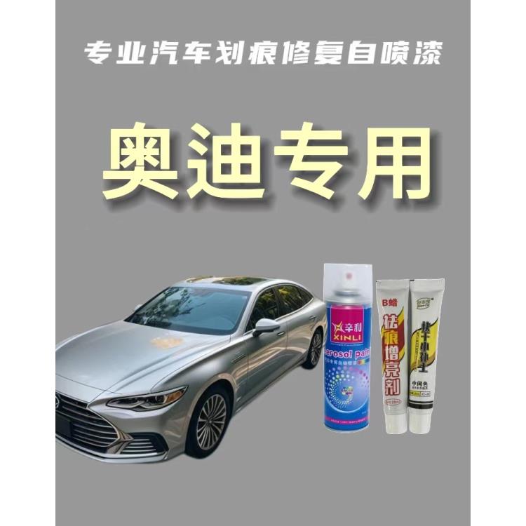 【7】奥迪A3A4lA4 A6lq3 q5l朱鹭白灰色棕色汽车专车专用金属自喷漆