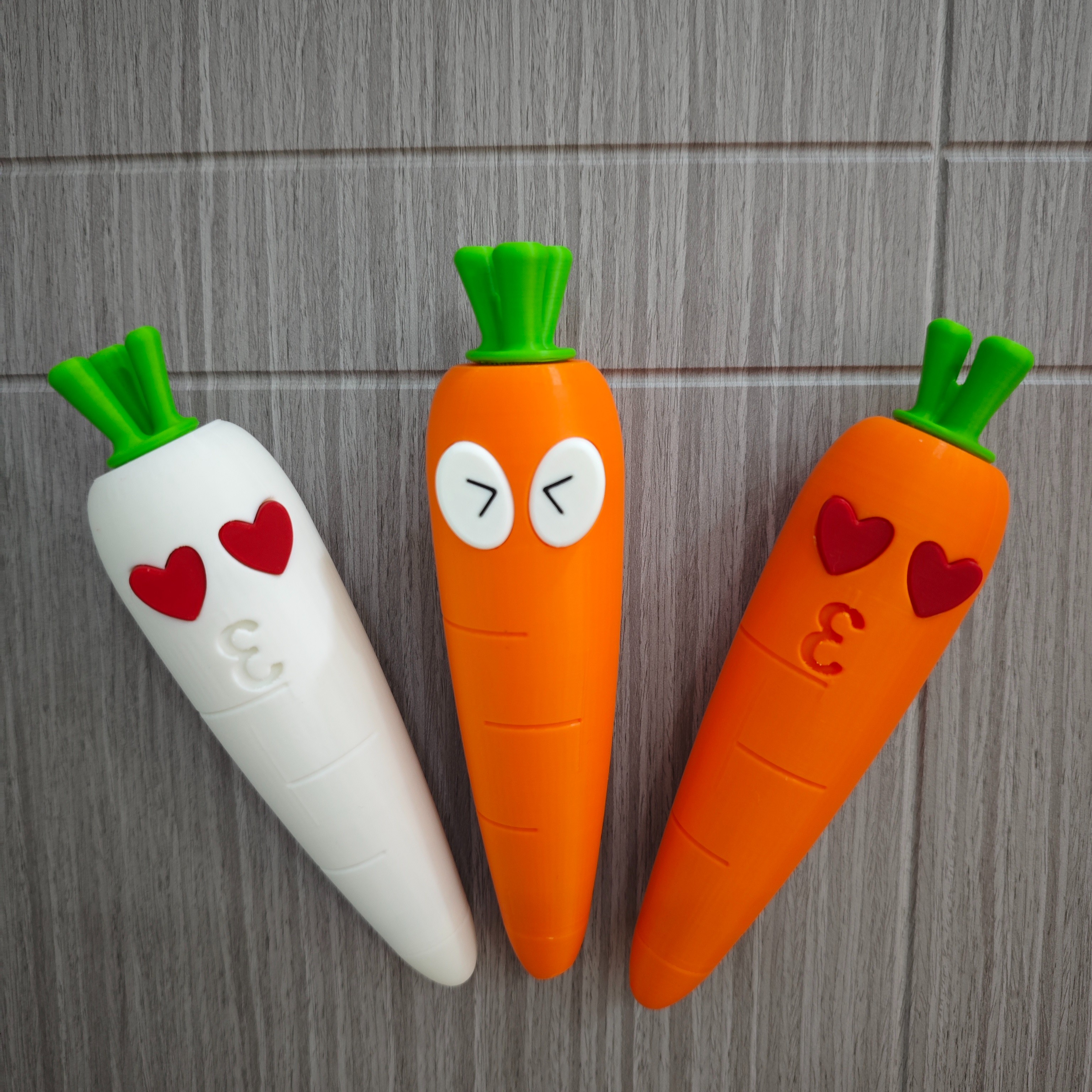 3D打印萝卜伸缩剑 创意胡萝卜白萝卜造型伸缩刀玩具模型