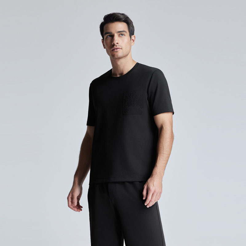 先生24SS高莫舒适服圆领短袖家居男士NS41K891