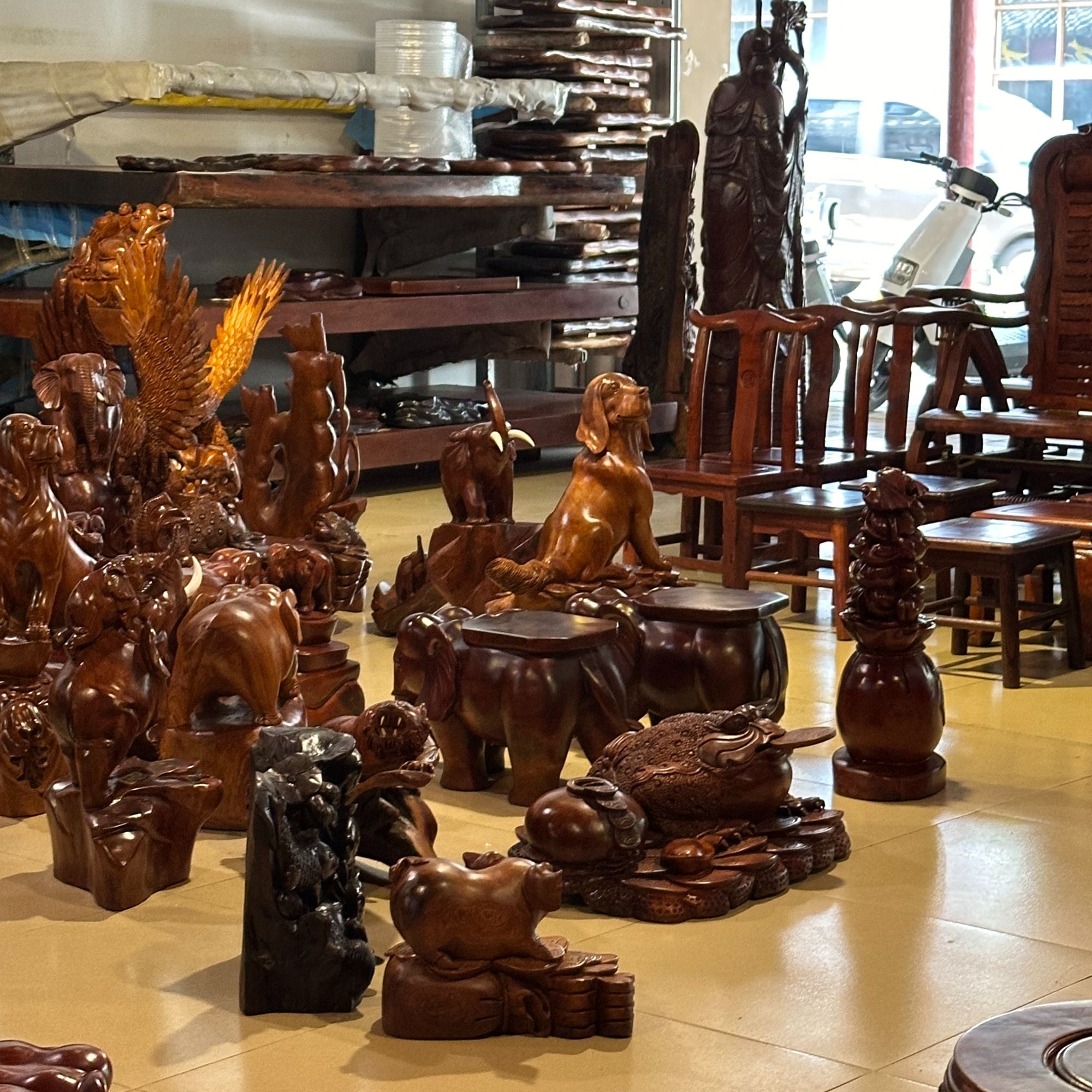 现场一物一拍根雕摆件