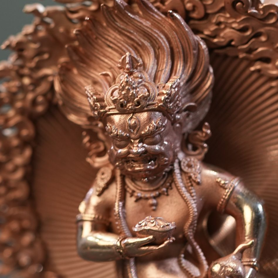 黑财神红铜空心 墨生雕像墨生铜雕墨生铜雕像墨生摆件