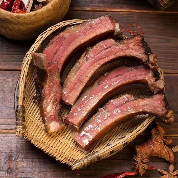 湖南农家柴火烟熏腊排骨【现称后拍】