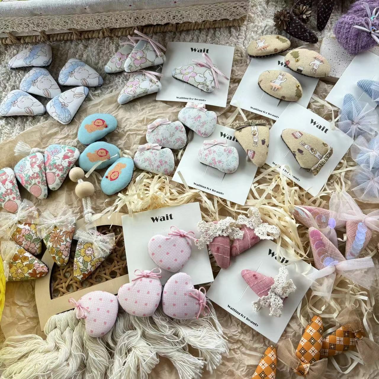 纯手工发夹手缝发夹儿童发夹儿童发饰