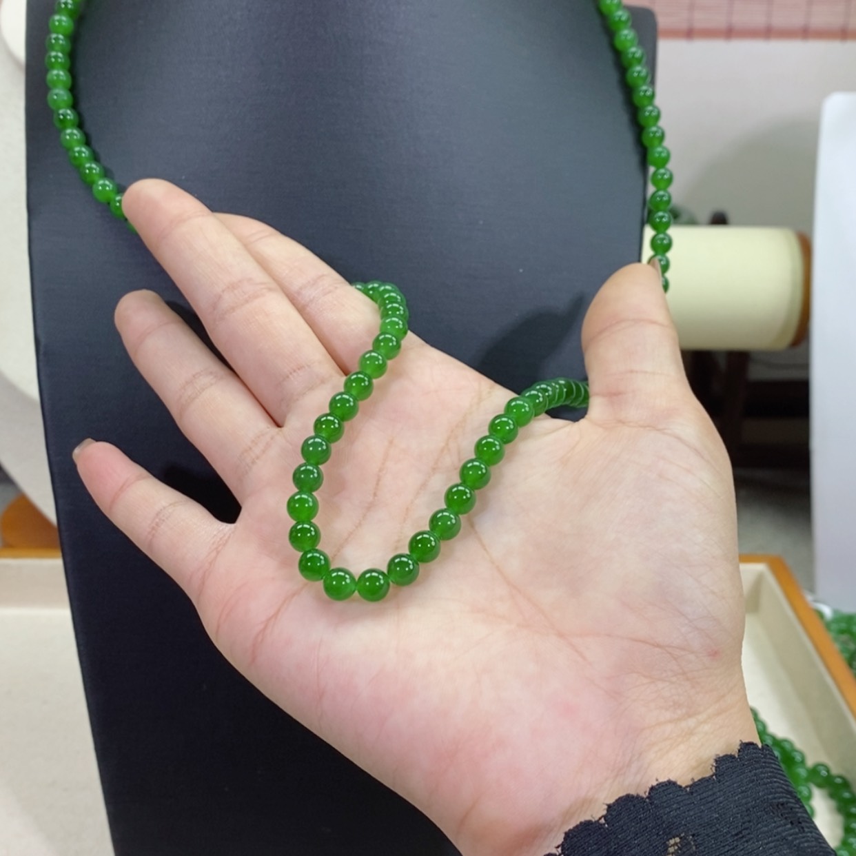 【闪购商品】和田玉（碧玉）颈饰未镶嵌6