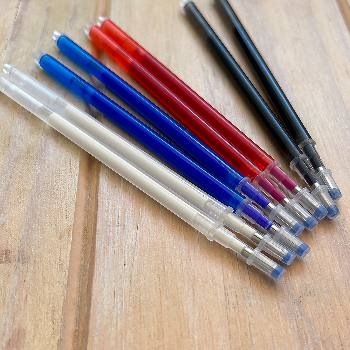 多用途作业布白色裁缝加粗热消笔刺绣工具笔划线高温消失笔白蓝红