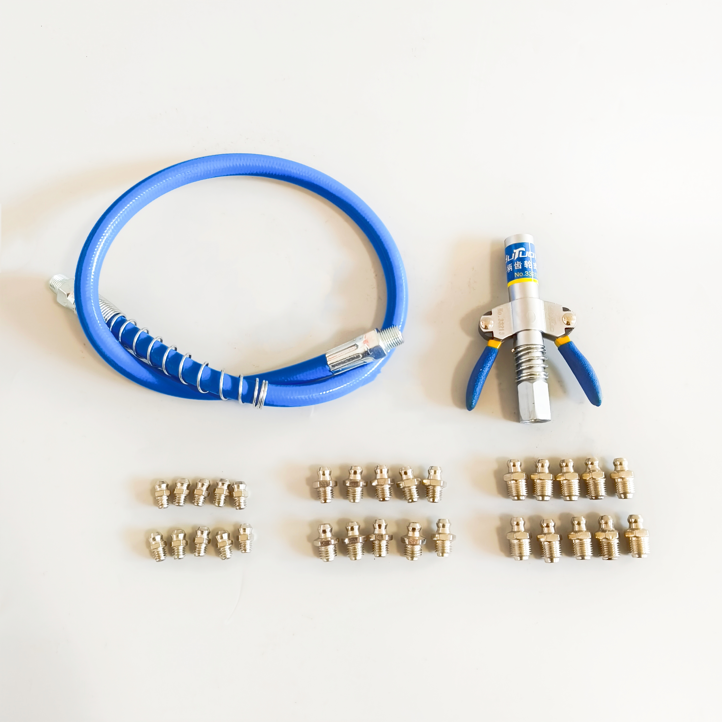 （福利款）羽拓双手柄锁钳油嘴套装高压注油嘴套装