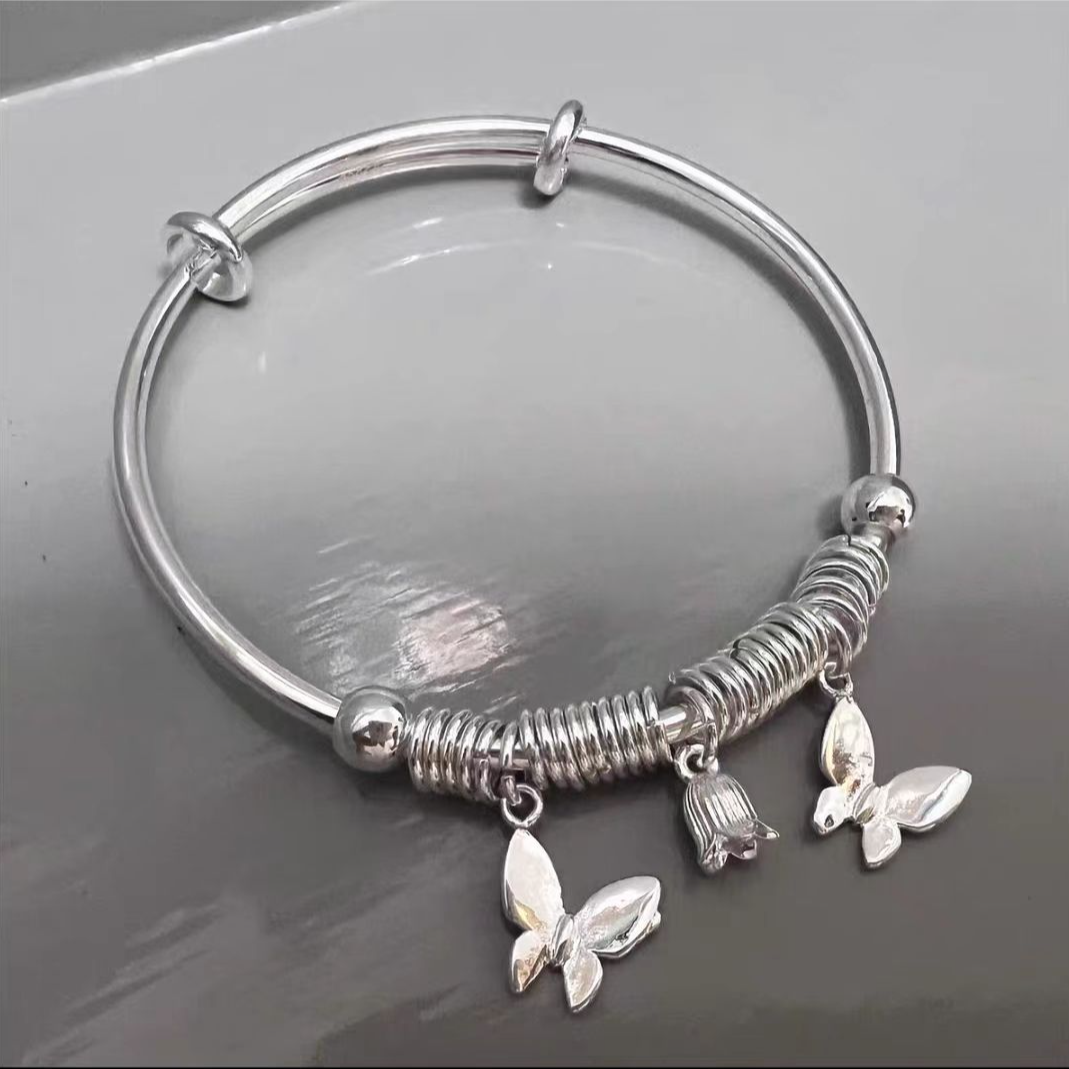 足银手镯 足银手镯 949：比翼双飞手镯