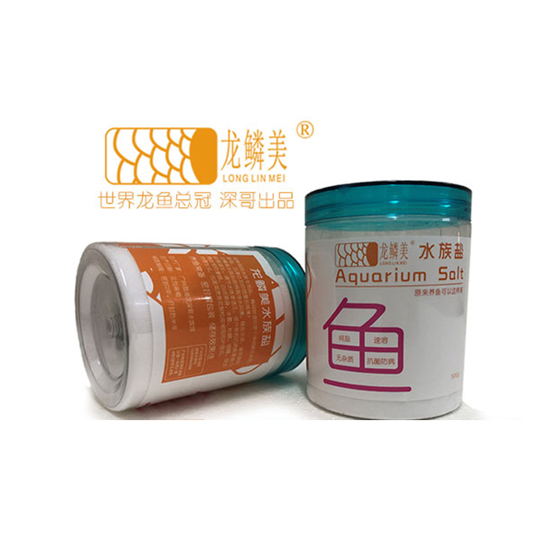 龙鳞美高纯度水族盐，净水预防龙鱼水霉松鳞、肠炎卧缸，一箱5罐