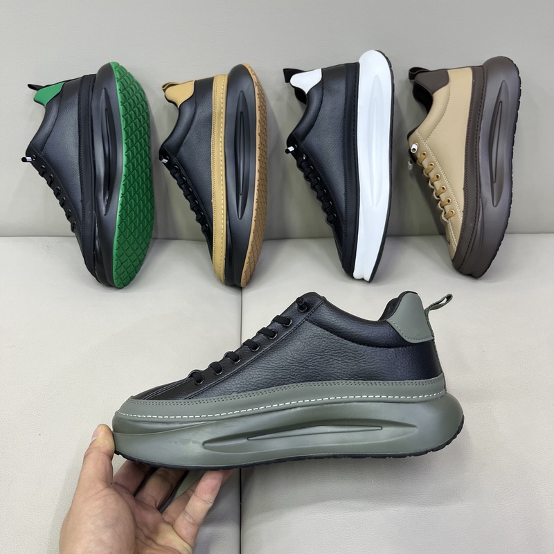 2023冬季新款男鞋皮面低帮厚底运动休闲鞋舒适百搭加绒保暖棉鞋