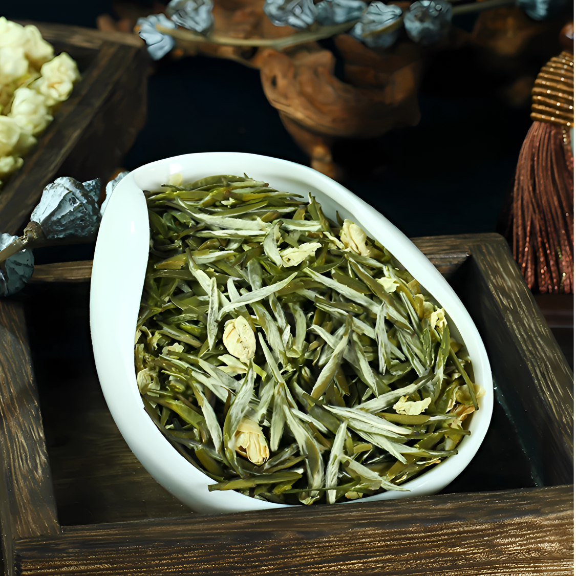 【明前茉莉御竹】新茉莉花茶春茶冲泡高山茶泡茶醇厚浓郁茶叶品茗