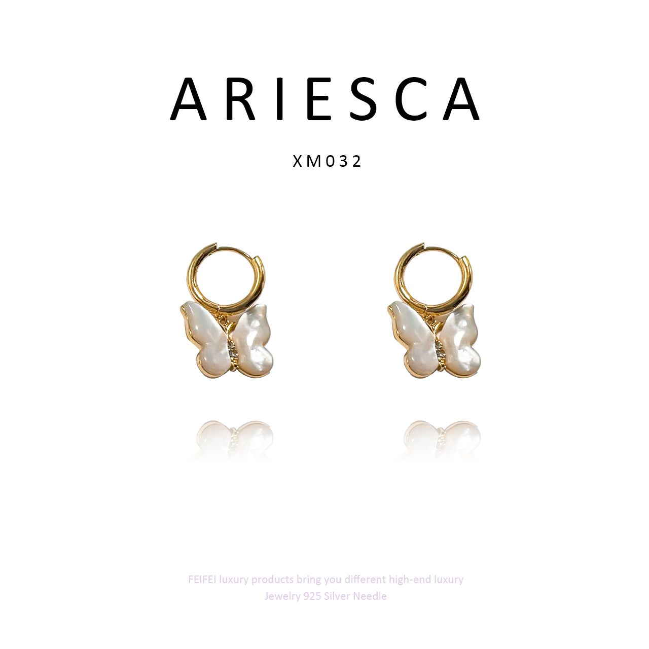 铜合金耳饰 【与春同频】FEIFEI  轻奢百搭法式耳饰 XM032