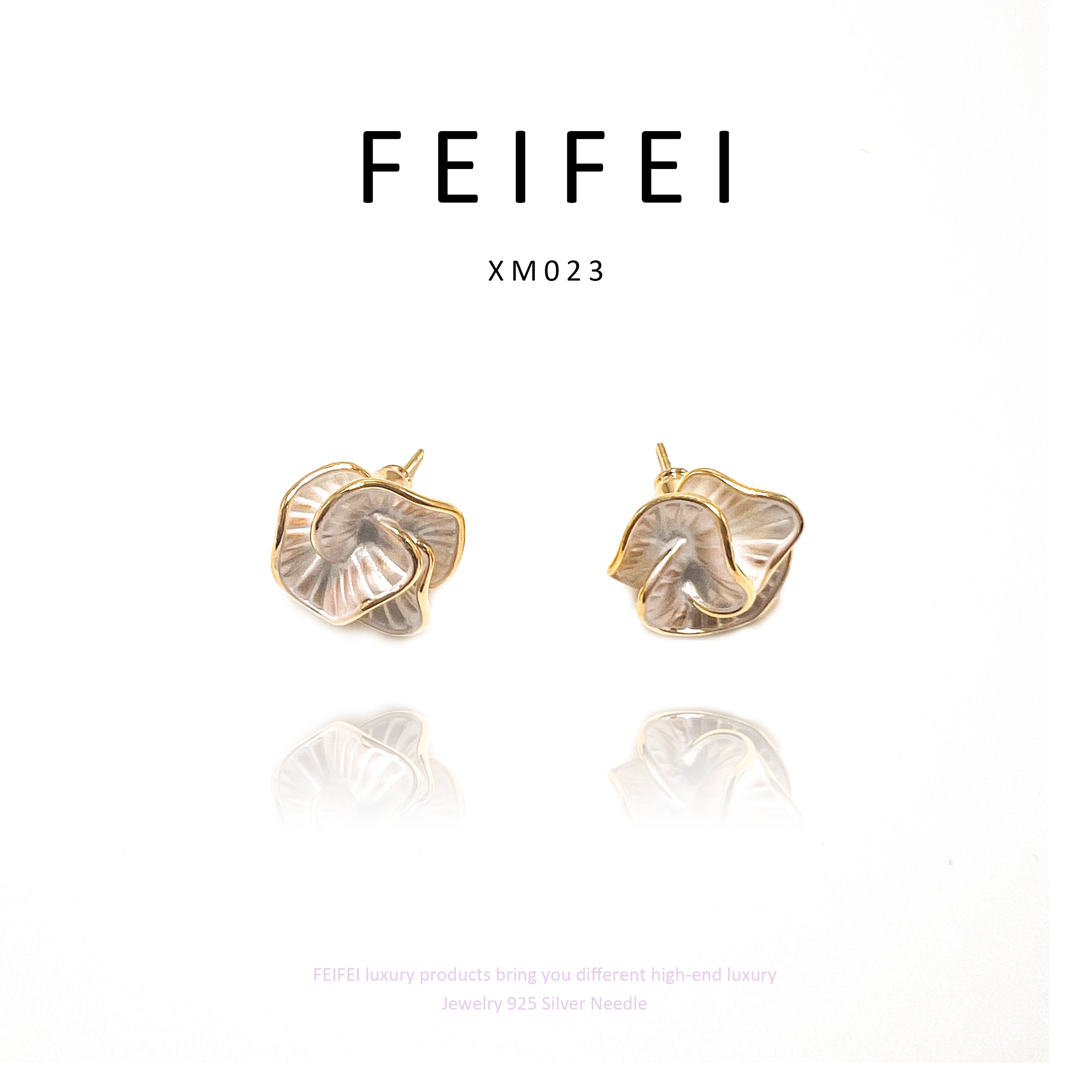 铜合金耳饰 【迷情叶语】FEIFEI 轻奢耳饰 -XM023