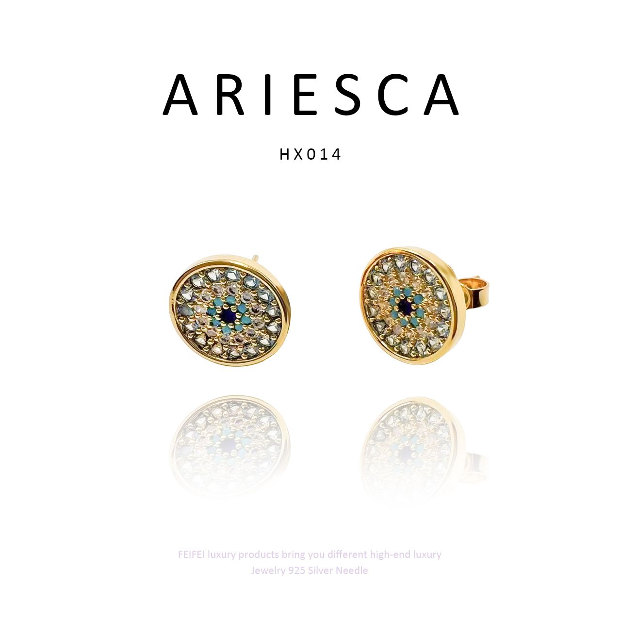 铜合金耳饰 【时光年轮】ARIESCA 爱瑞斯卡 轻奢耳饰 HX014