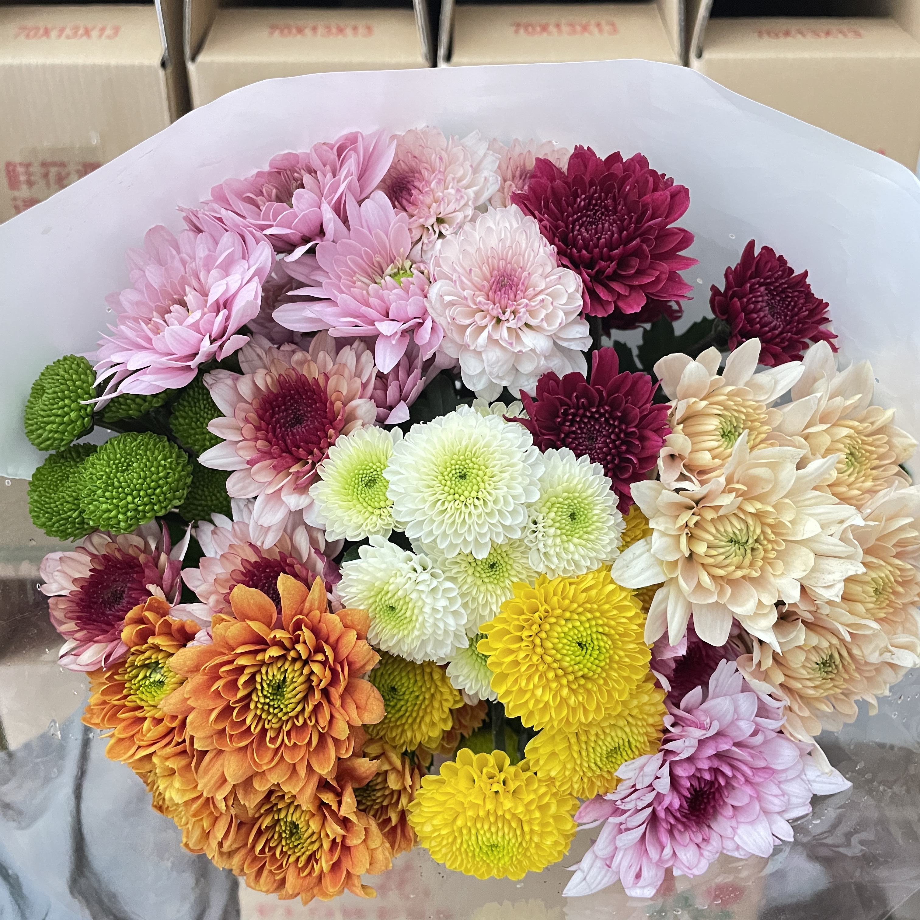 【云裳花园】多头混色小雏菊鲜花水养云南基地直发--收到货先醒花哦