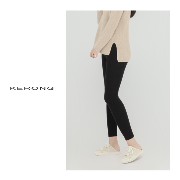 100%山羊绒KR【68支精纺打底裤】秋冬加密保暖紧身显瘦中高腰弹力女