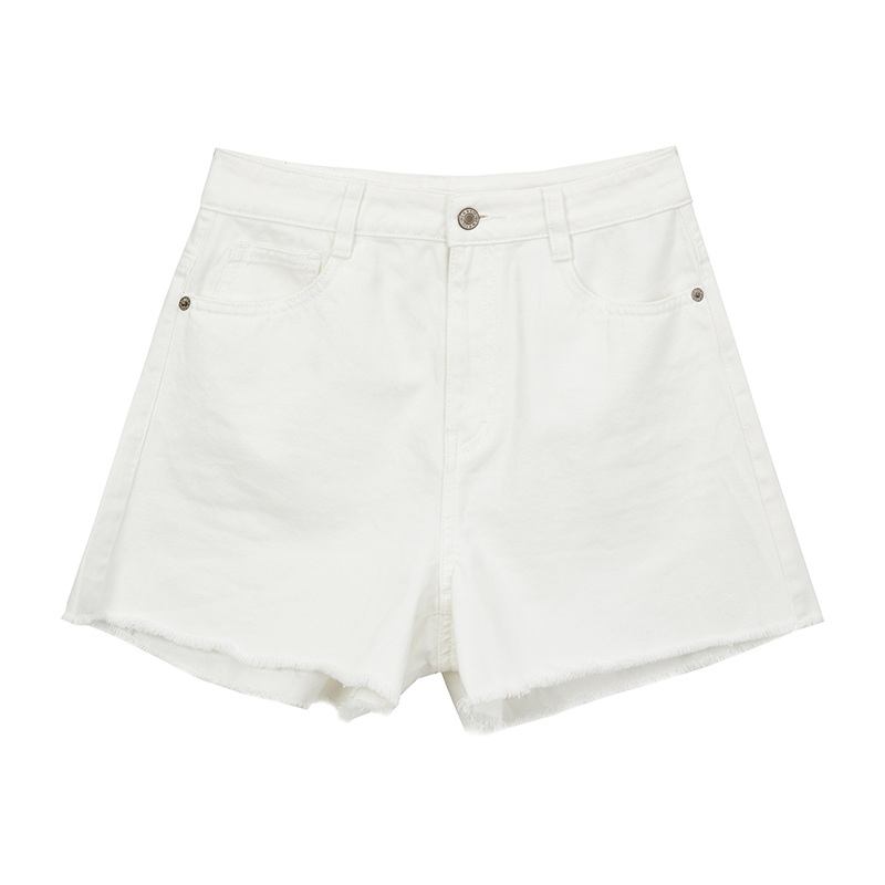 【女乔专属】流苏剪边时尚百搭牛仔短裤高腰裤子 X04BKS2651