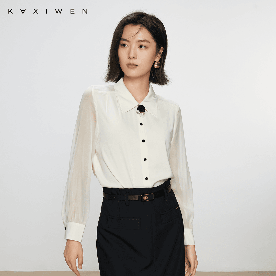 【小铃铛】精致优雅拼接小衫X07BXS3017