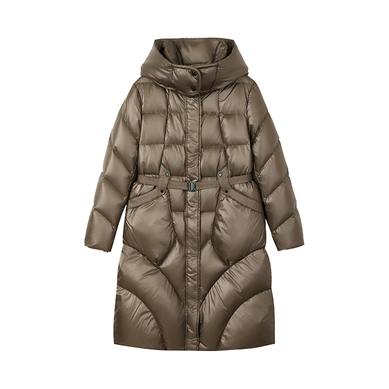 【达人专属】高级时尚加厚显瘦连帽外套保暖羽绒服X10BYS8697