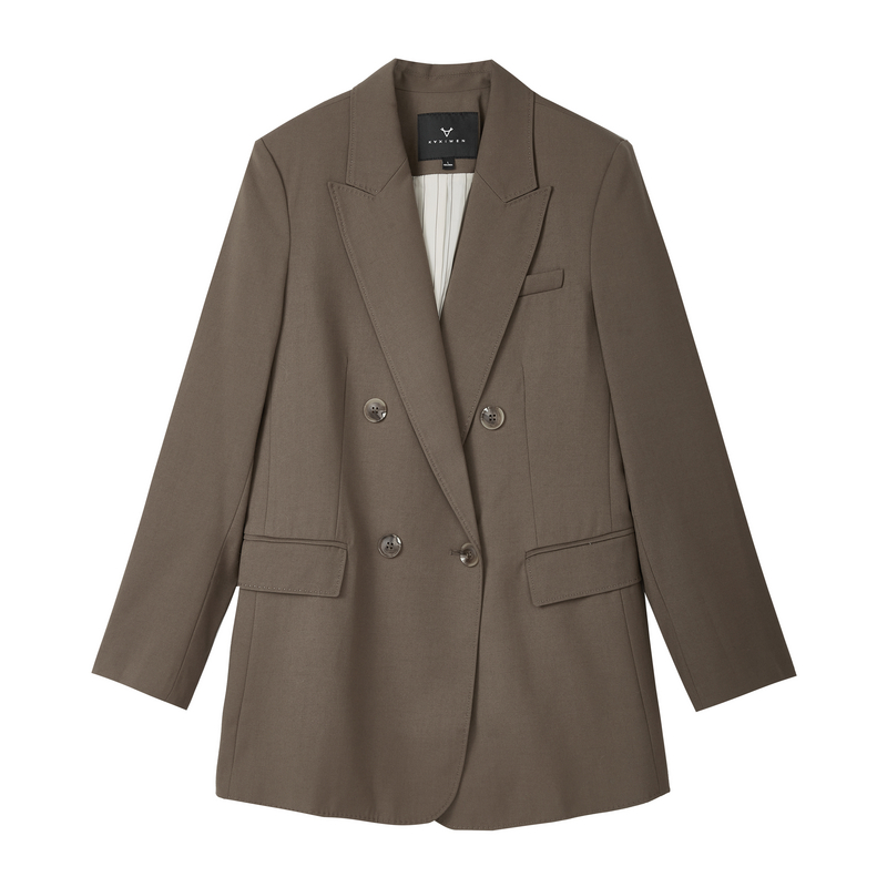 【达人专享】百搭咖色西装S3055
