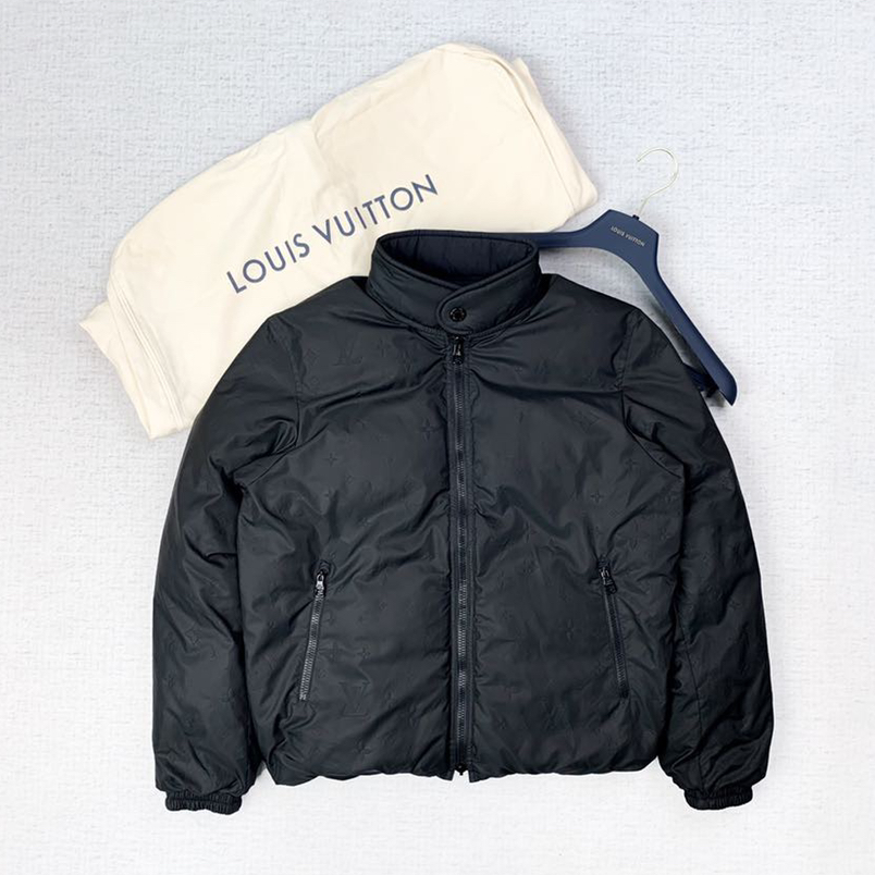 未使用 LouisVuitton/路易威登  lv 双面穿羽绒服外套46码 xb1207