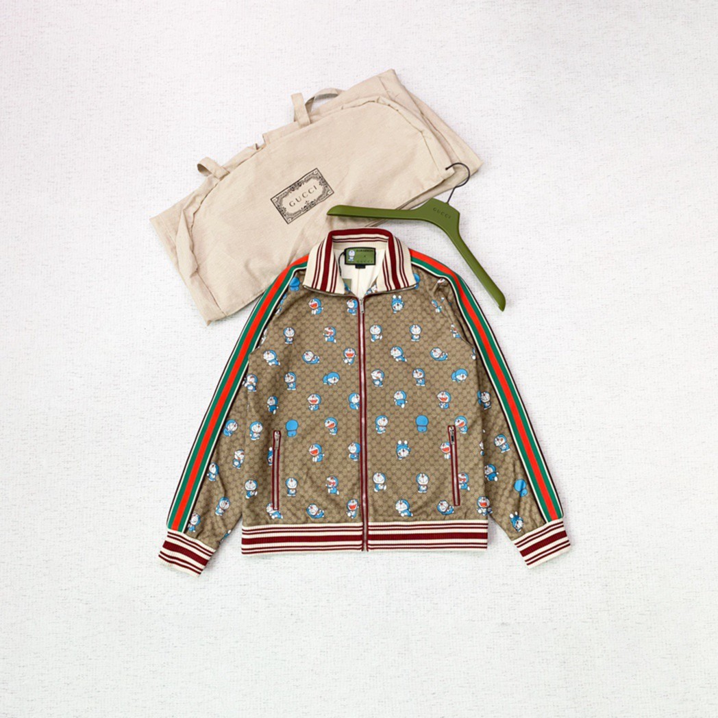 未使用 GUCCI/古驰 哆啦A梦联名校服外套m码编码xb1690