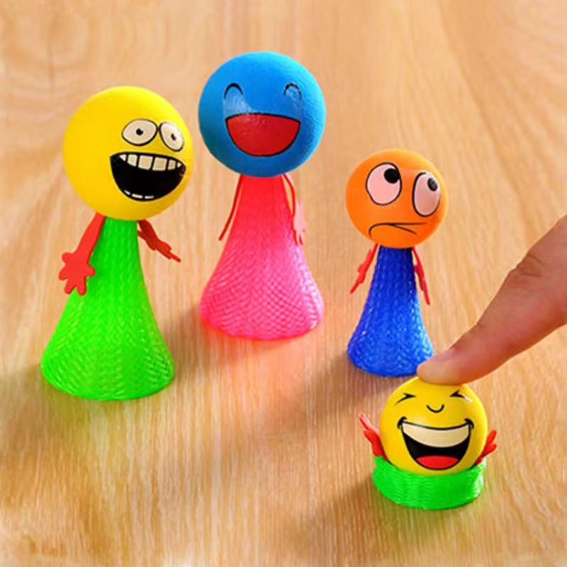 弹跳小人全网跳跳人弹跳精灵创意解压EVA弹簧人玩具不亮灯