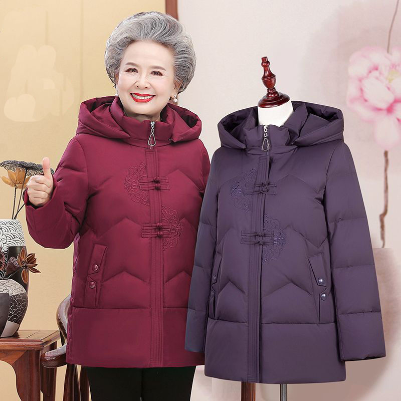 波司登中老年人奶奶冬季羽绒羽绒女加厚妈妈冬装羽绒60岁老太太羽