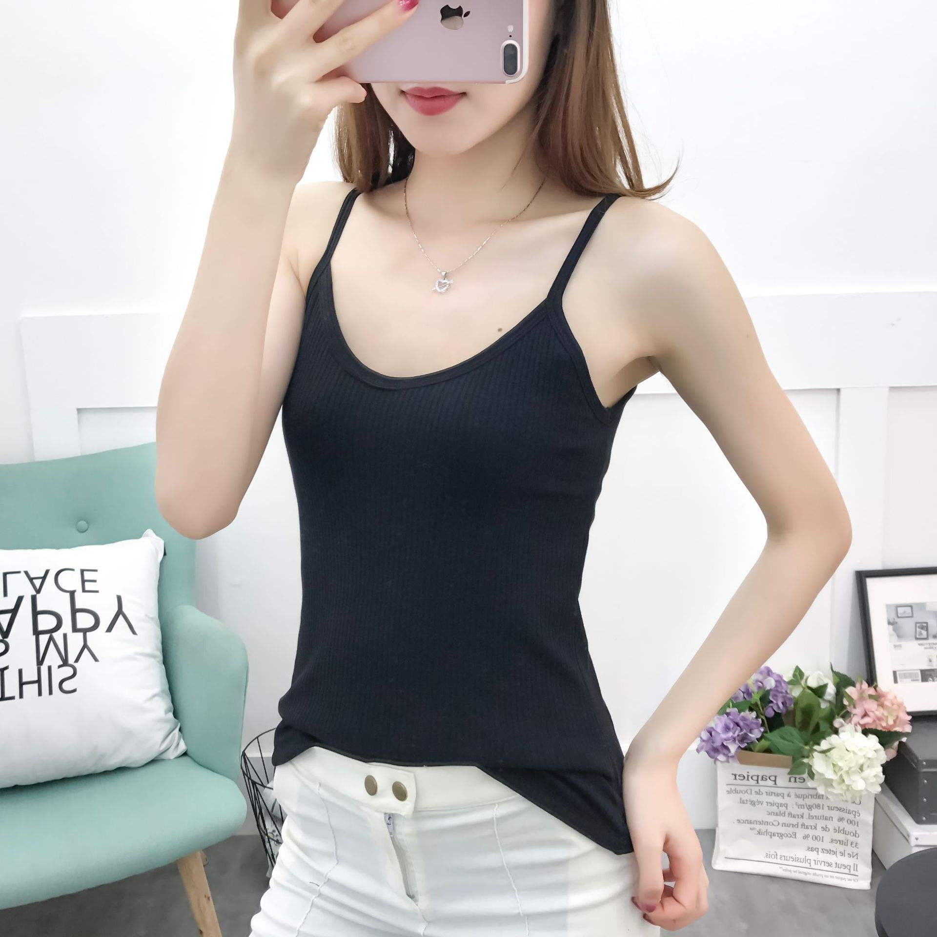两单起飞1401-1450百搭女背心打底律动莫兰迪