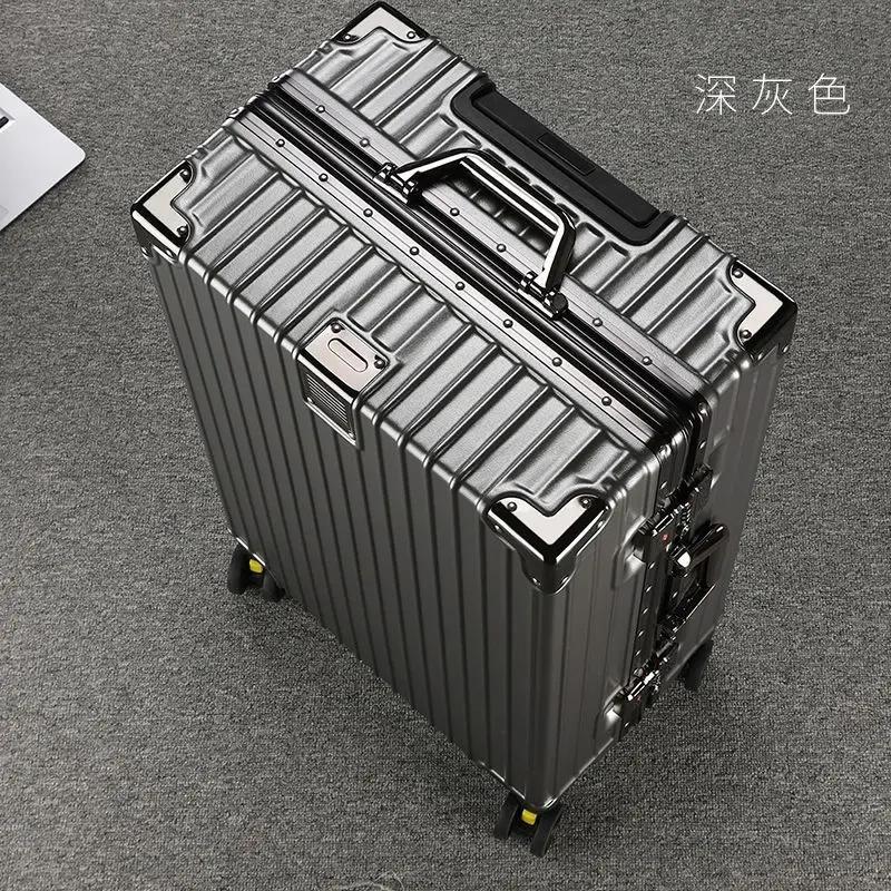 新疆包邮拉杆箱大容量密码箱铝框旅行箱行李箱20寸拉箱24寸学生登