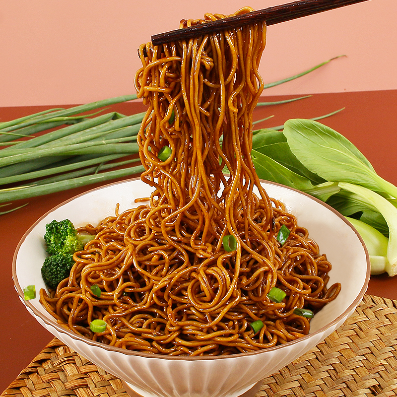 妙趣友荞麦速食夜宵牛肉板面干吃方便面营养方便面早餐家庭非油炸