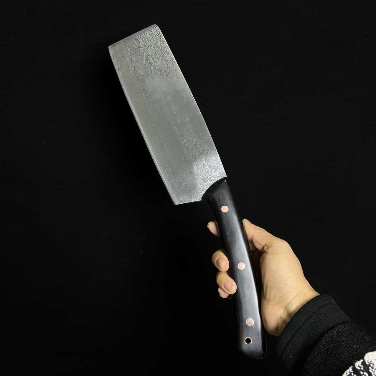 龙泉老布纯手工折叠锻打砍柴砍骨刀多功能户外野营丛林之王