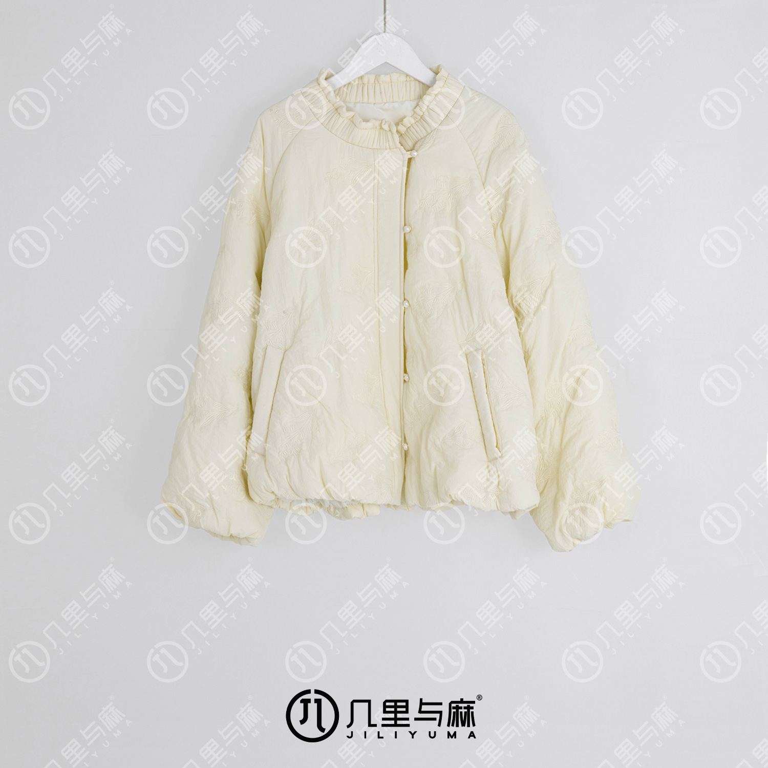 （几里）砂歌-休闲长袖加厚保暖棉服 衣长65 胸围136 1072841