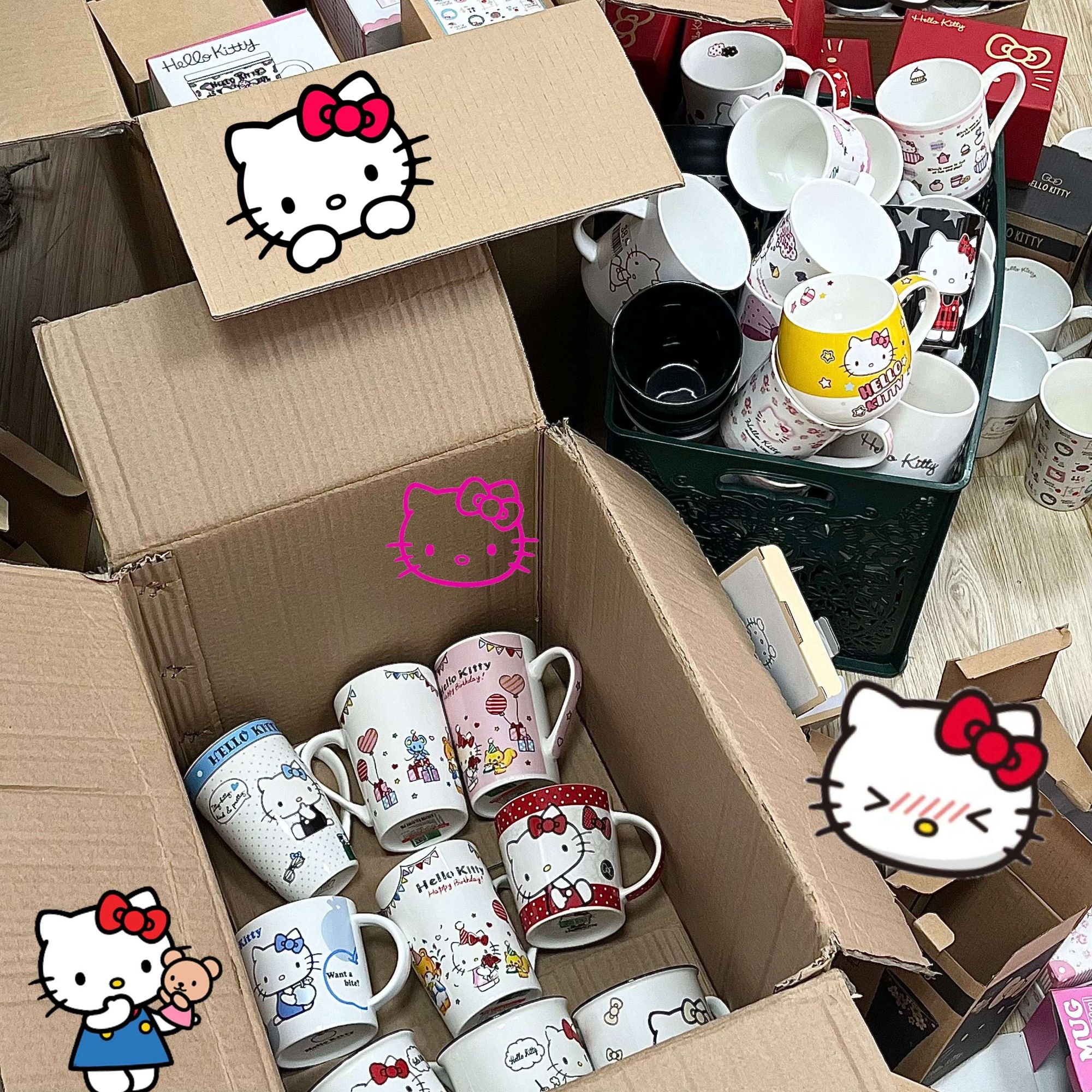 【微瑕清仓处理F】凯蒂猫Kitty孤品尾货清仓杯子碗盘创意家居百货