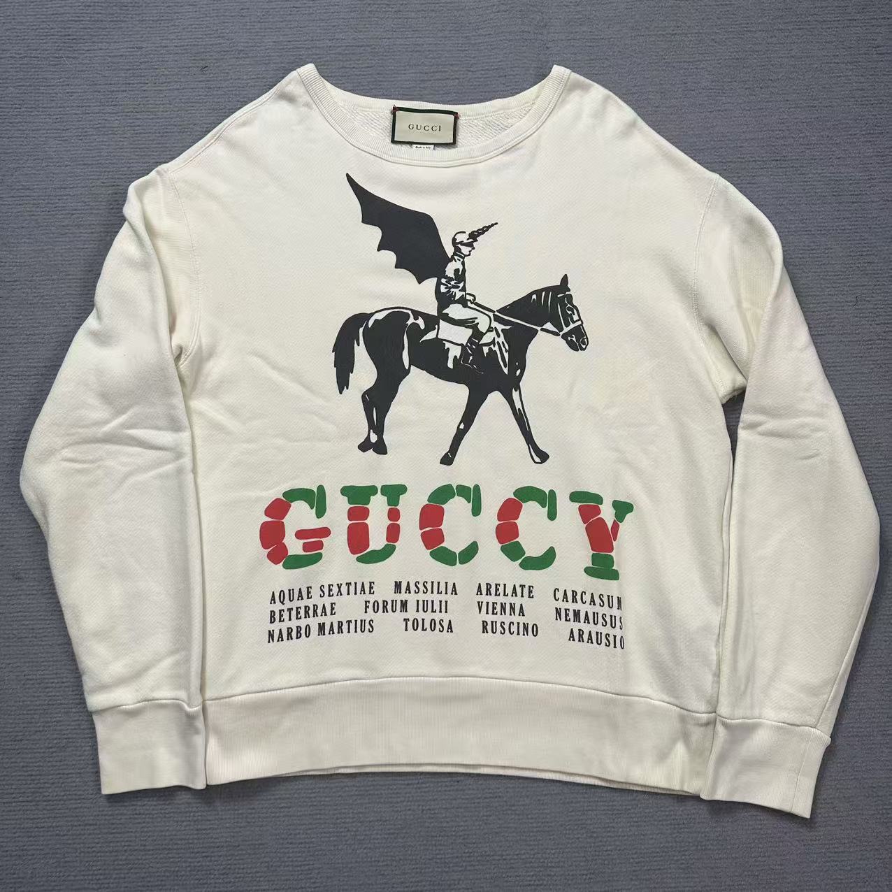 准新/GUCCI古驰/白色卫衣/S码